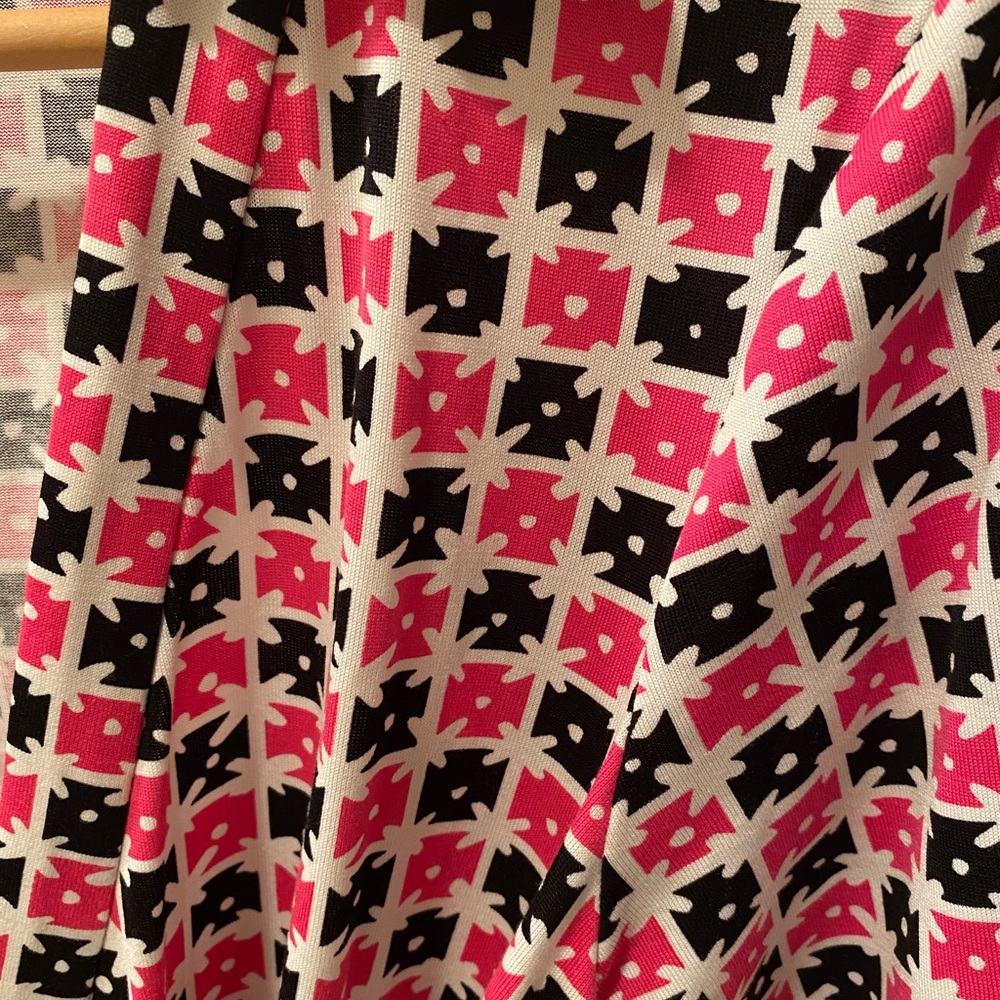 Classic DVF wrap dress - great spring colors!